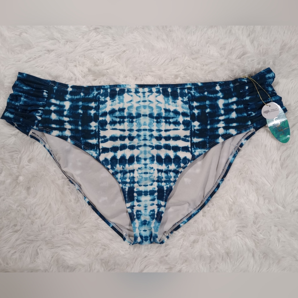 Mynah Medium Coverage Hipster Bathing Suit Bikini Bottoms
